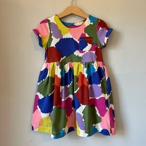 Mini Boden Fun Jersey Dress Paintbrush Size 4-5